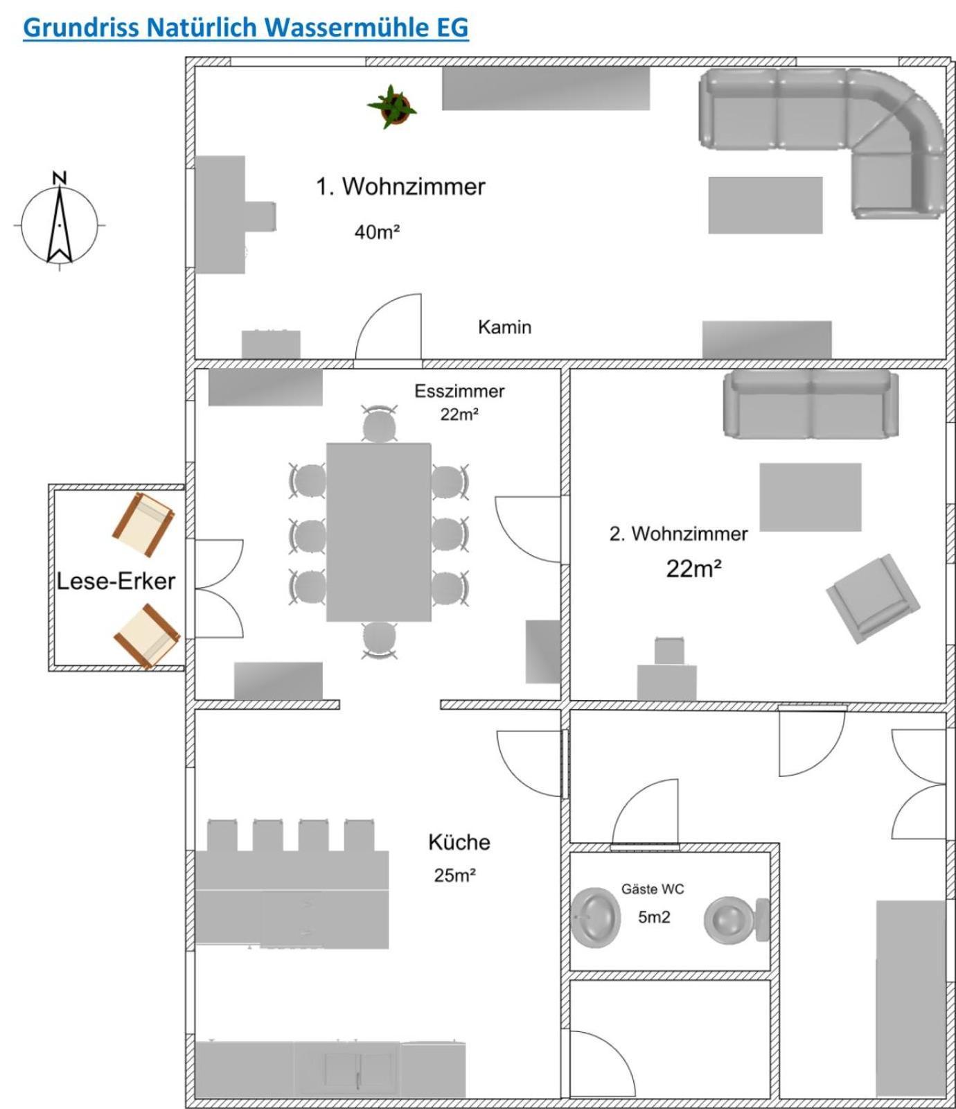 Ferienhaus Naturlich Wassermuhle 卡珀尔恩 外观 照片